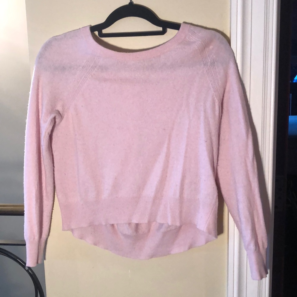Wool/cashmere light pink sweater